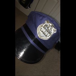 Halloween costume police officer hat.